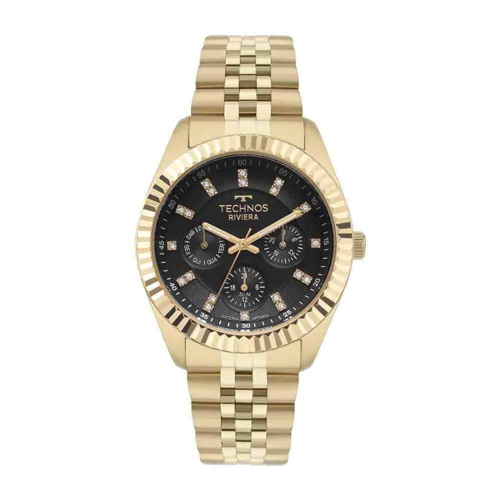 Relógio Technos Riviera Dourado Feminino 6P79Bw/1P