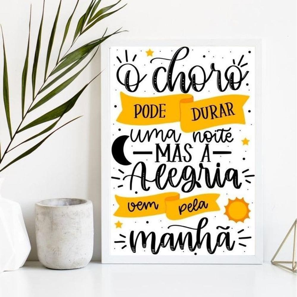 Quadro evangélico 33x24cm - com vidro e moldura preta