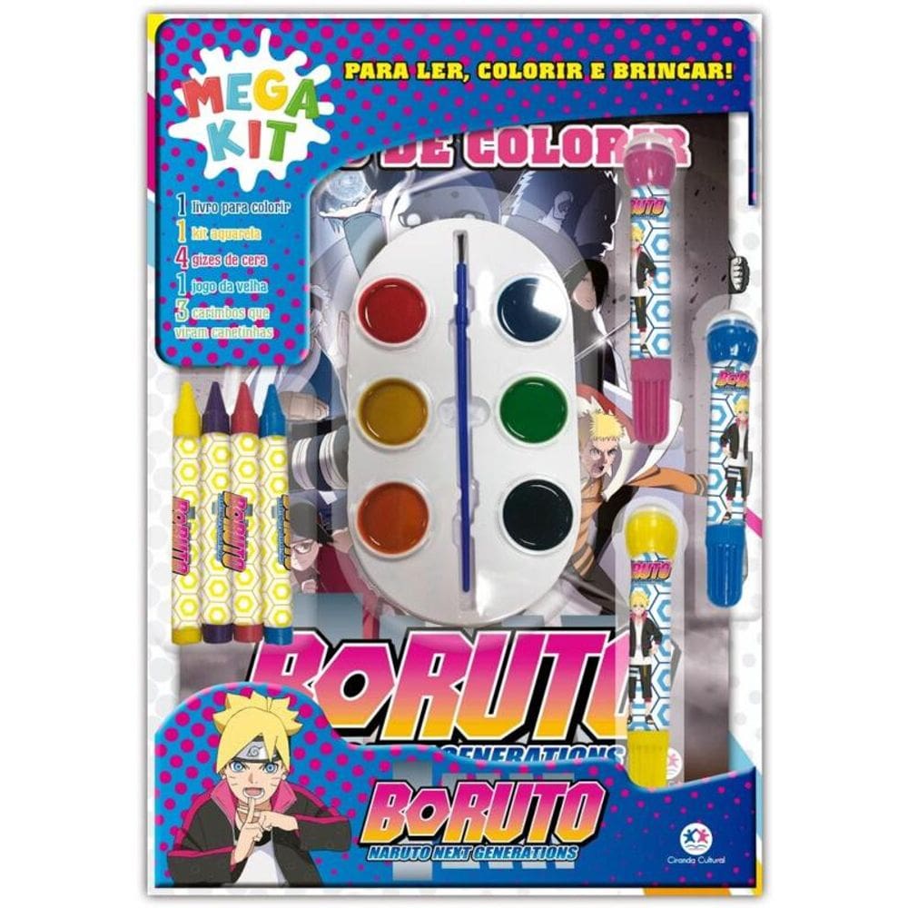Boruto - Ler, Colorir e Brincar