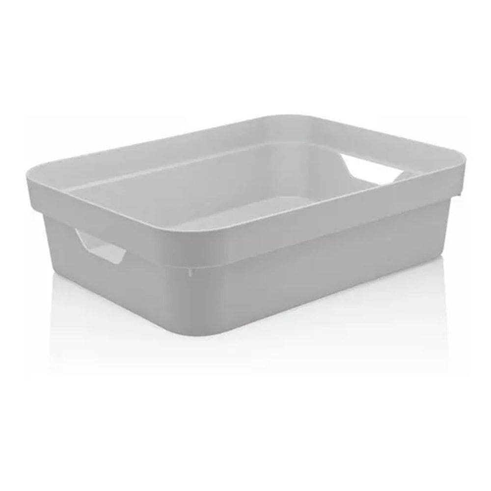 Caixa Organizadora Cube M Multiuso Brinquedo Closet - Branco