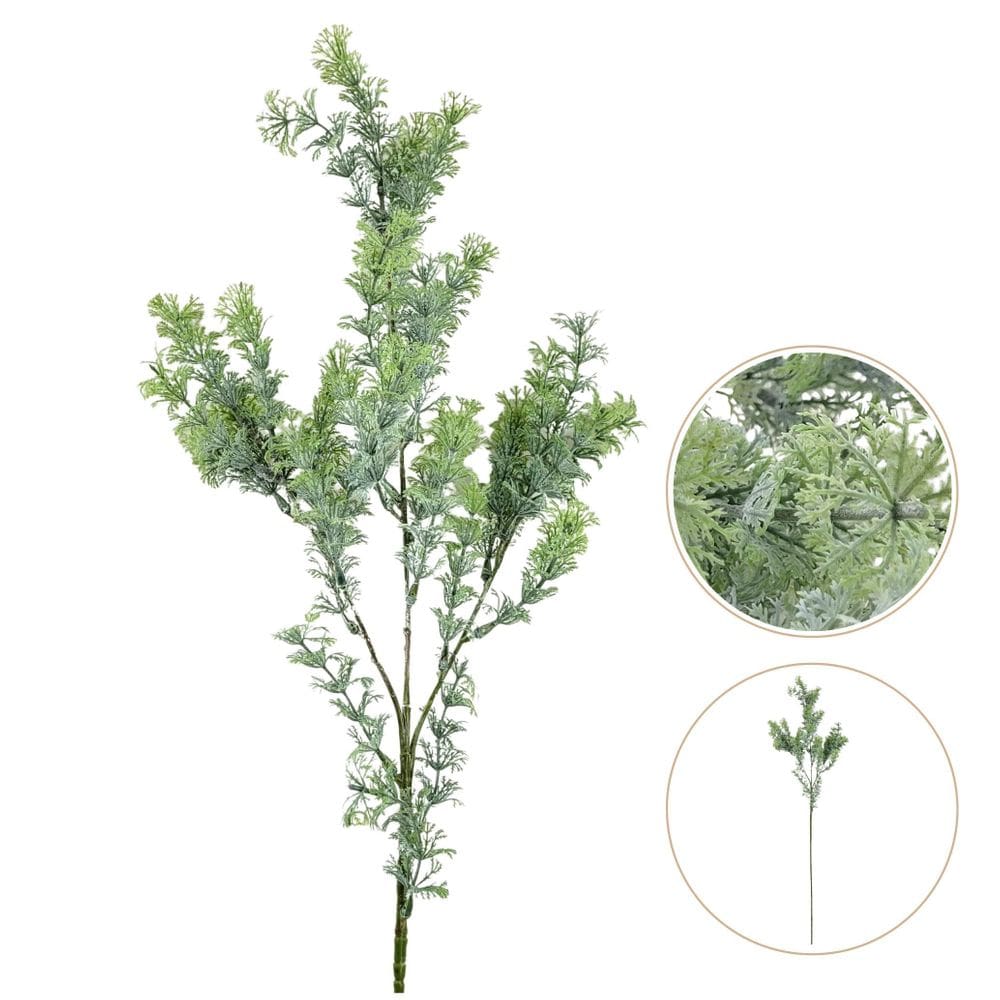 Planta Artificial Erva Doce 77X24X10Cm Buquê Realista G