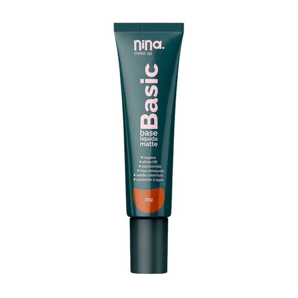 Base Líquida Basic Matte Cor 09 - Nina Makeup 25G