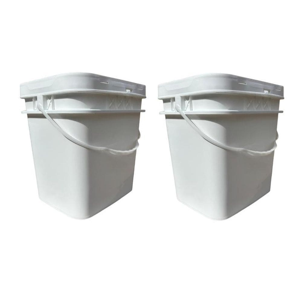 Balde Retangular 16L Para Pintura Profissional - 2 Pçs