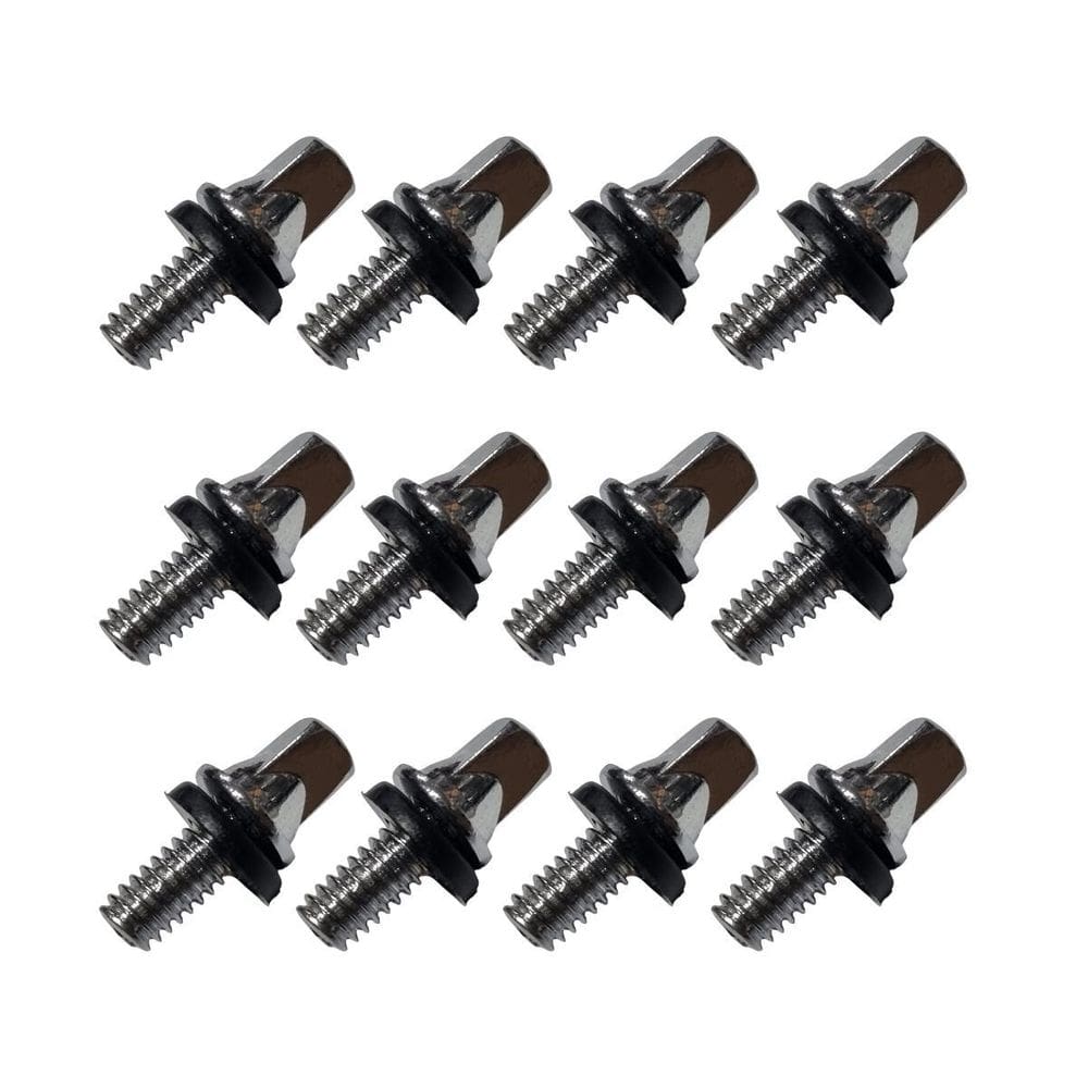 Kit 12 Parafuso Para Pedal De Bumbo Bateria 12Mm X 5Mm 7/32