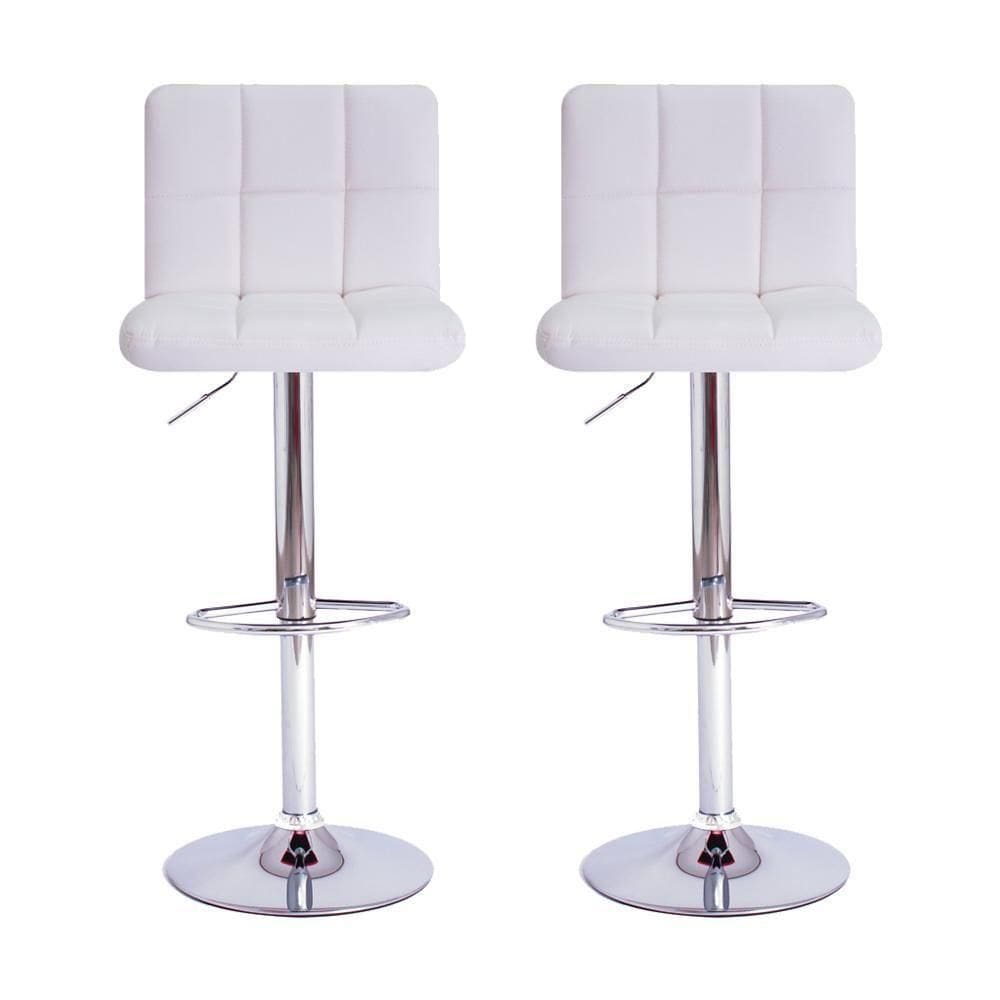 Kit 2 Banquetas Estofadas c/encosto p/Cozinha