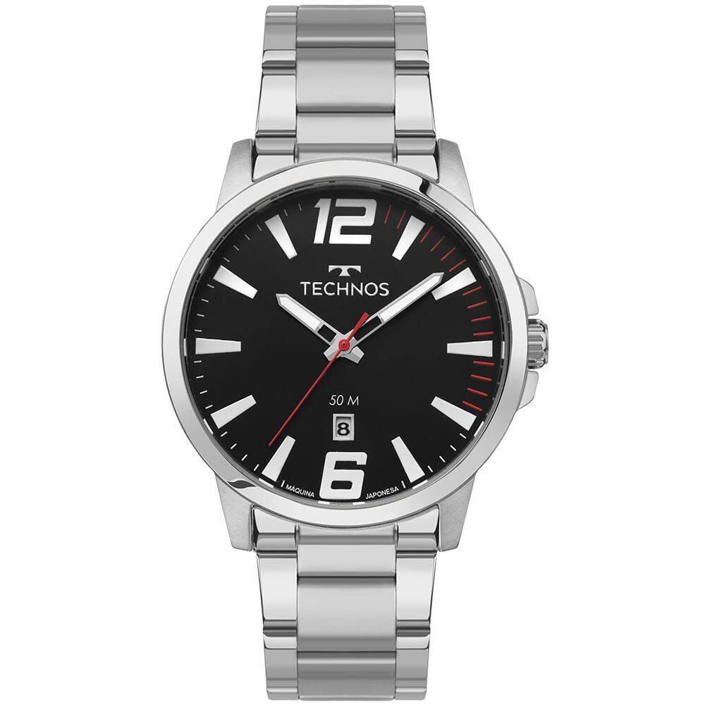 Relógio Technos Masculino Racer Basico Prata - 2115ucn-1p