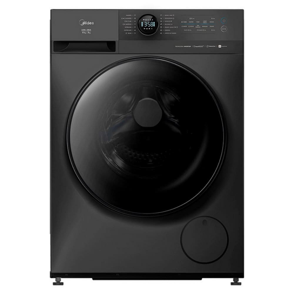 Lava e Seca Midea MF201D110WB Painel Touch 1200 RPM 60Hz 127V Titanium