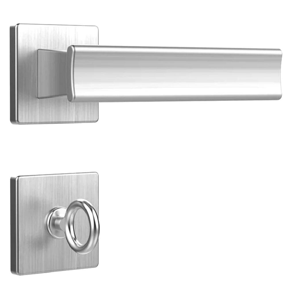 Fechadura para Porta de Banheiro MZ640 Design Cromo Acetinado 40mm com Roseta - 03640B5CA - PAPAIZ