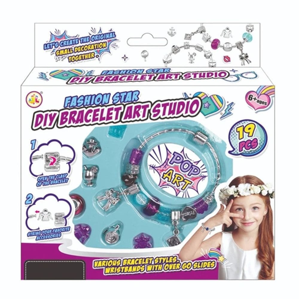 Kit Pulseiras Criativa 19 Peças Style Fashion (Mk24394) - Zippy Toys