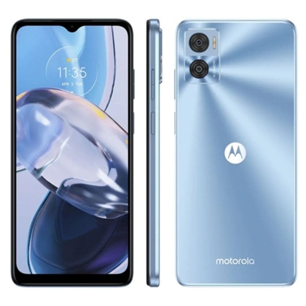 Usado: Motorola E22 128 GB Azul - Bom