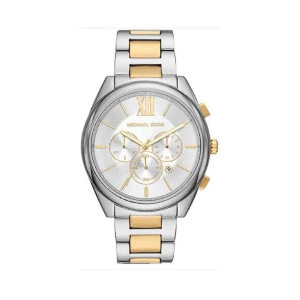 Relógio Bicolor Prata Dourado Masculino Michael Kors