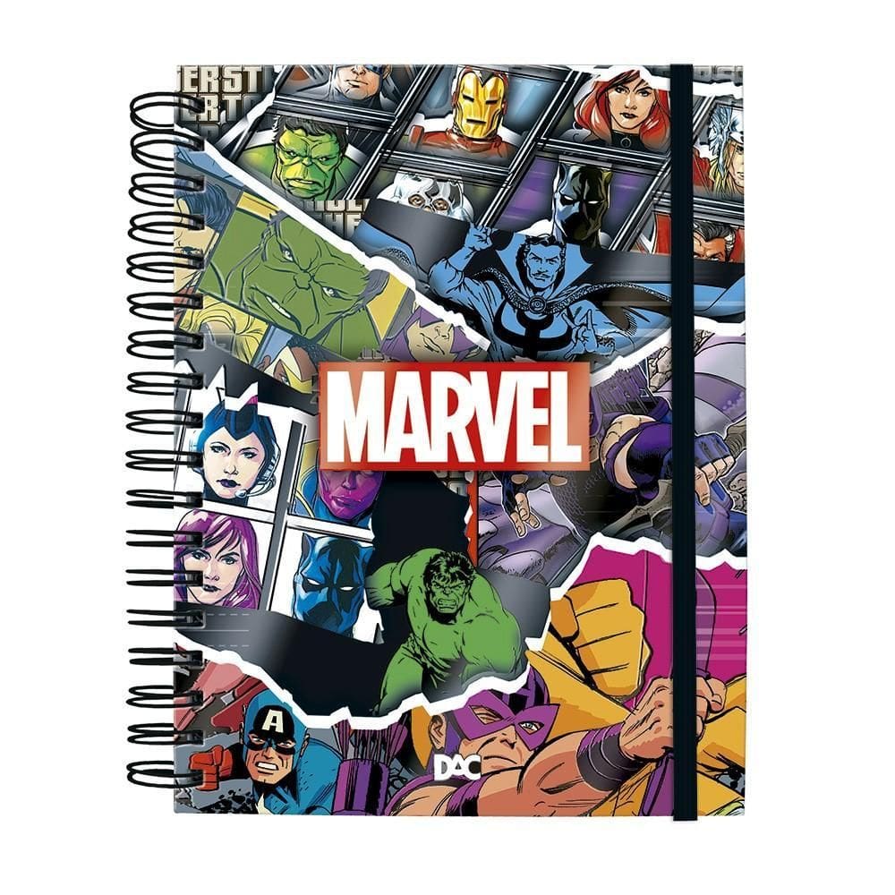 Caderno Universitário Smart Marvel 80 Folhas Dac