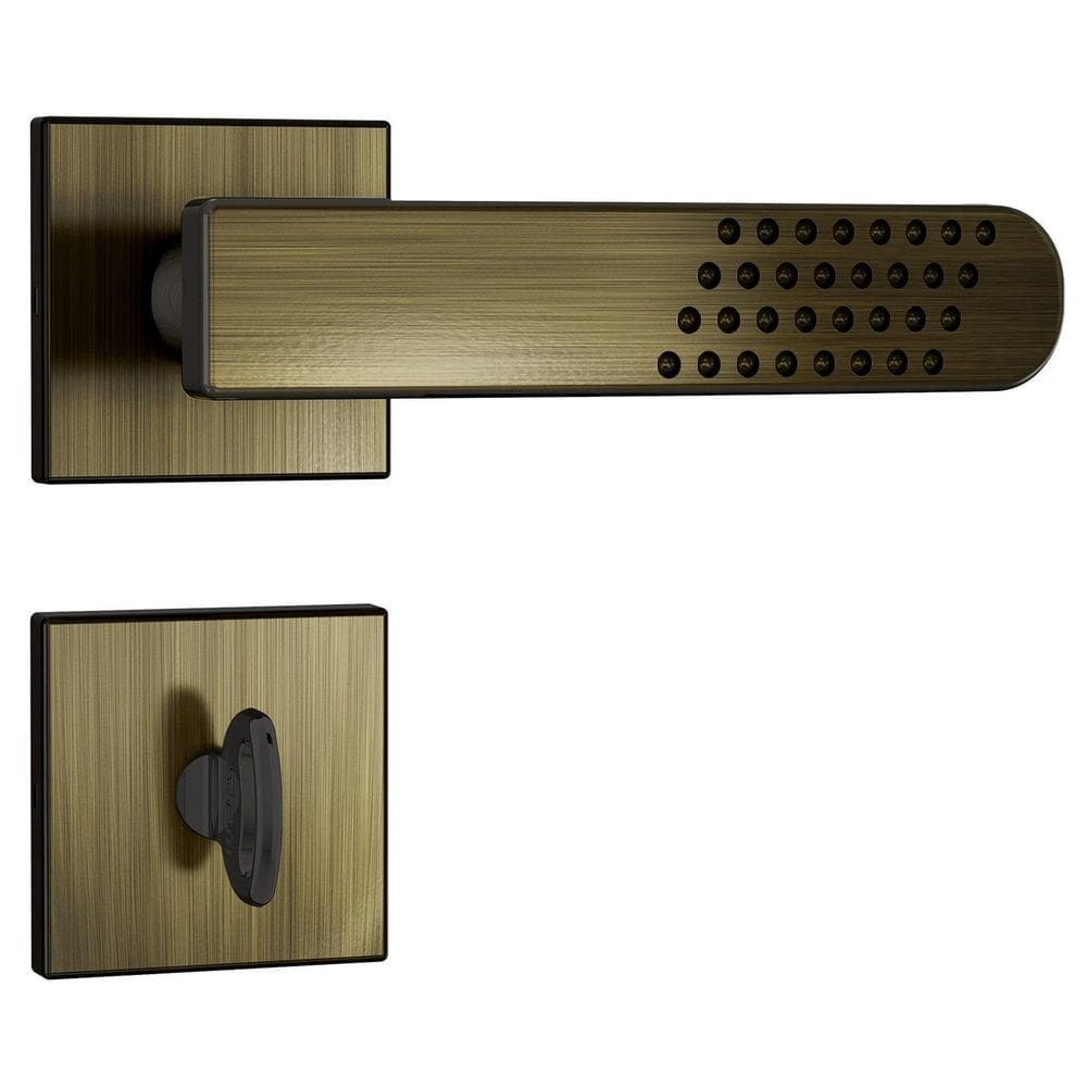 Fechadura Stam 803/21 Roseta Quadrada Antique  G  Rq1