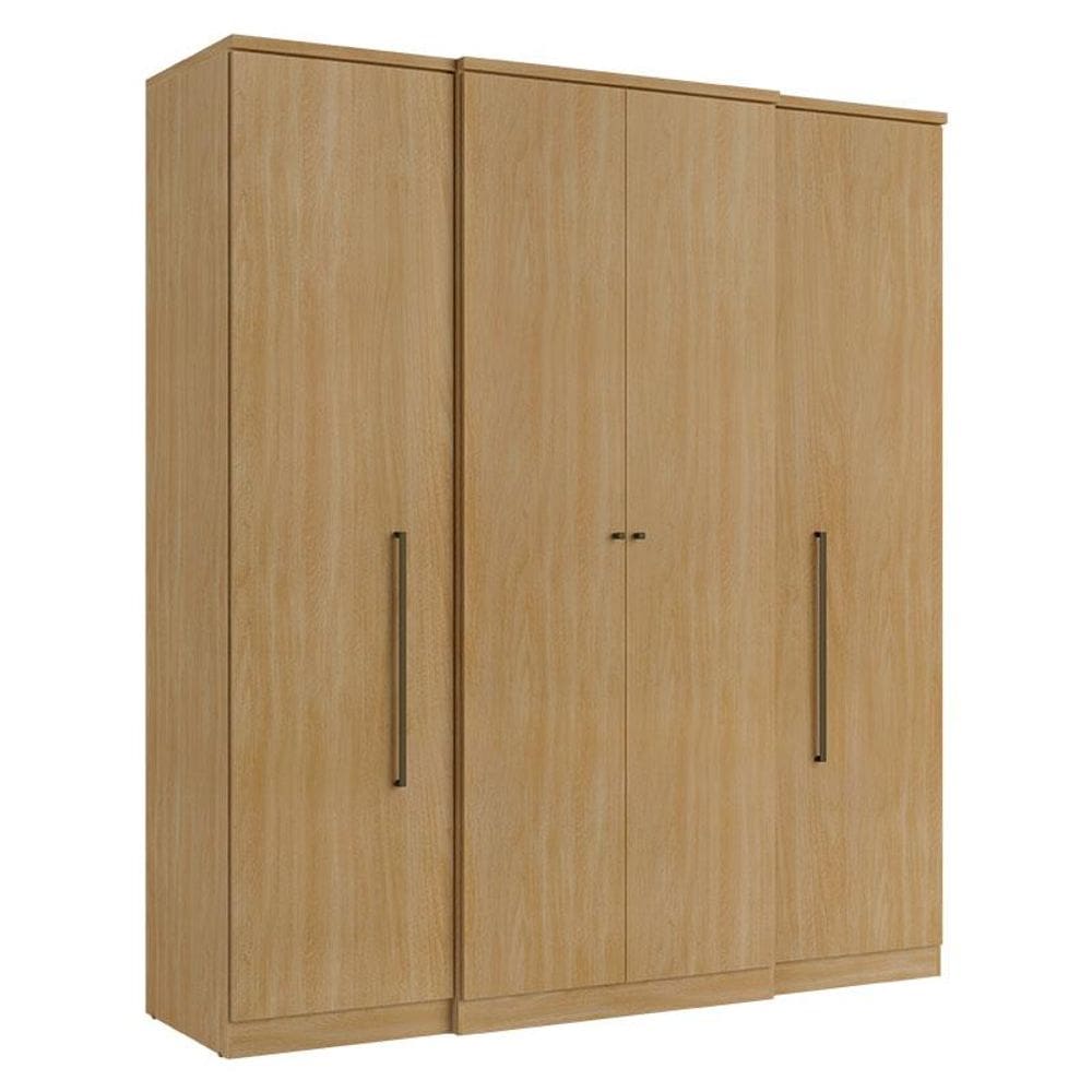 Guarda Roupa Casal Splendore 4 Portas Nogal Acetinado - THB