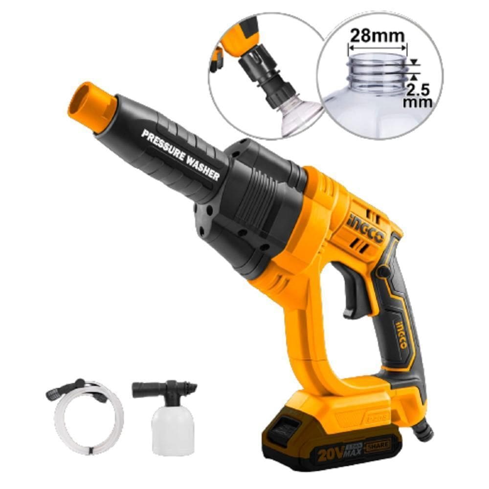 Lavadora Jato Alta Pressão Sem Fio Com Acessórios S/ Bateria