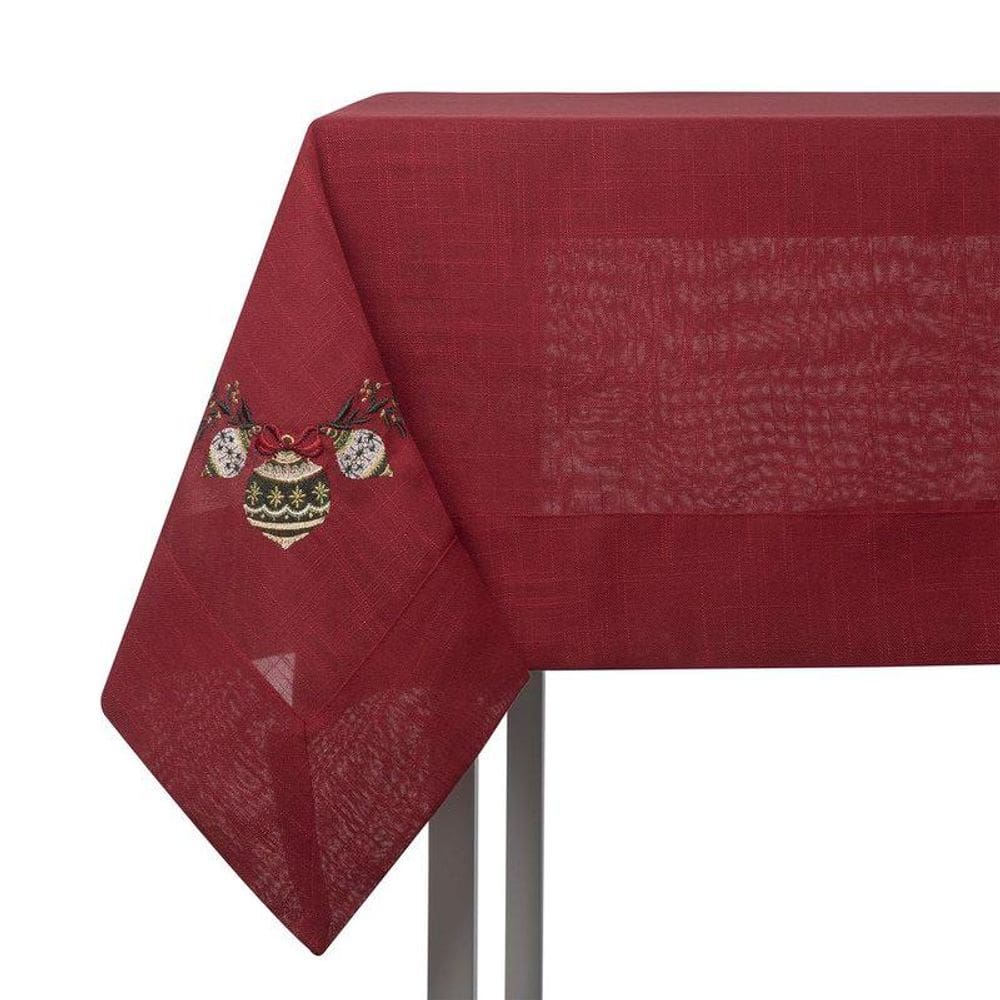 Toalha De Mesa Natal Ornament 6 Lugares Saz Home Style