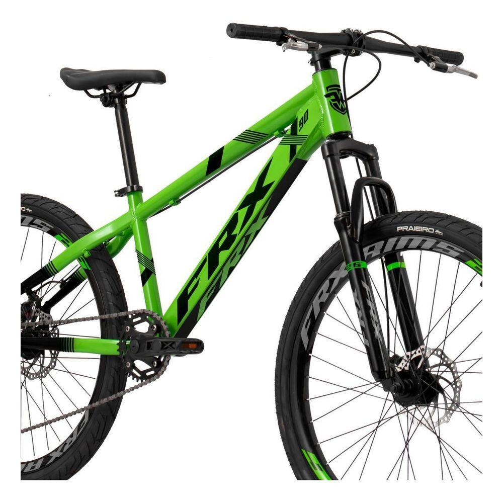 Bicicleta Frx X90 Aro 26 Freeride Coroa Unica Green 14