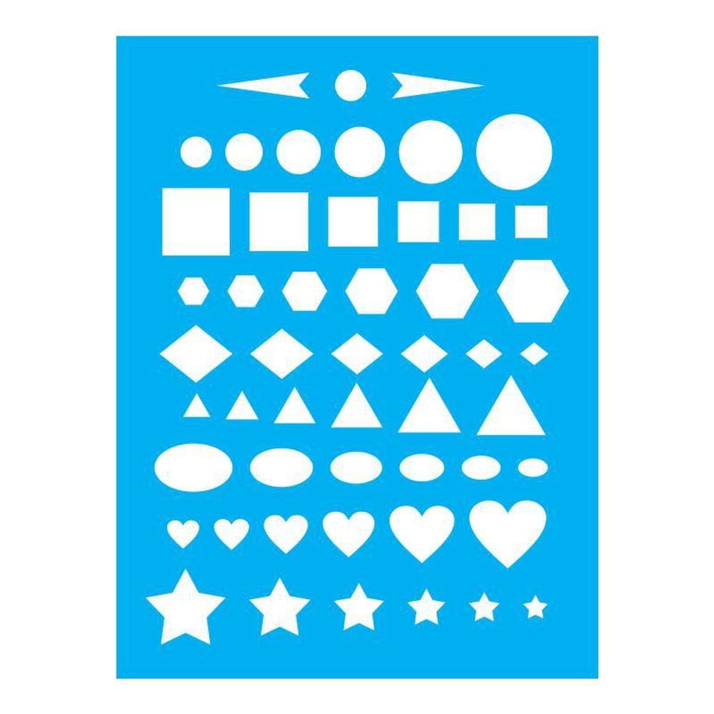 Stencil Tamako Formas Geométricas - 15X20Cm - Ref A2437