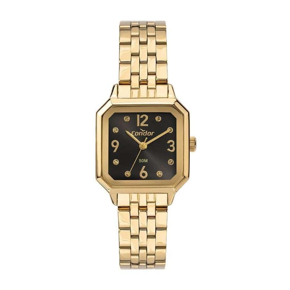 Relógio Condor Feminino Co2035Mzl/4P Retangular Dourado