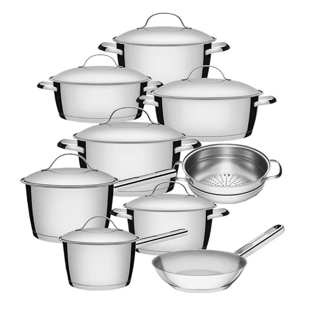 Jogo Caçarola Funda + Cozi-vapore Allegra 20 Cm 3,1 L Inox