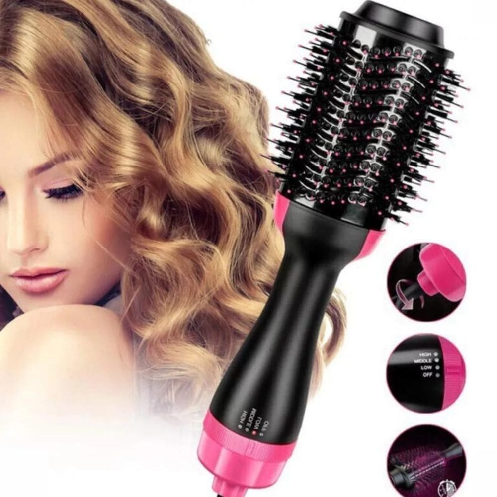 Escova Secadora Alisadora Voltagem 110V Seca Alisa Cabelo 2X