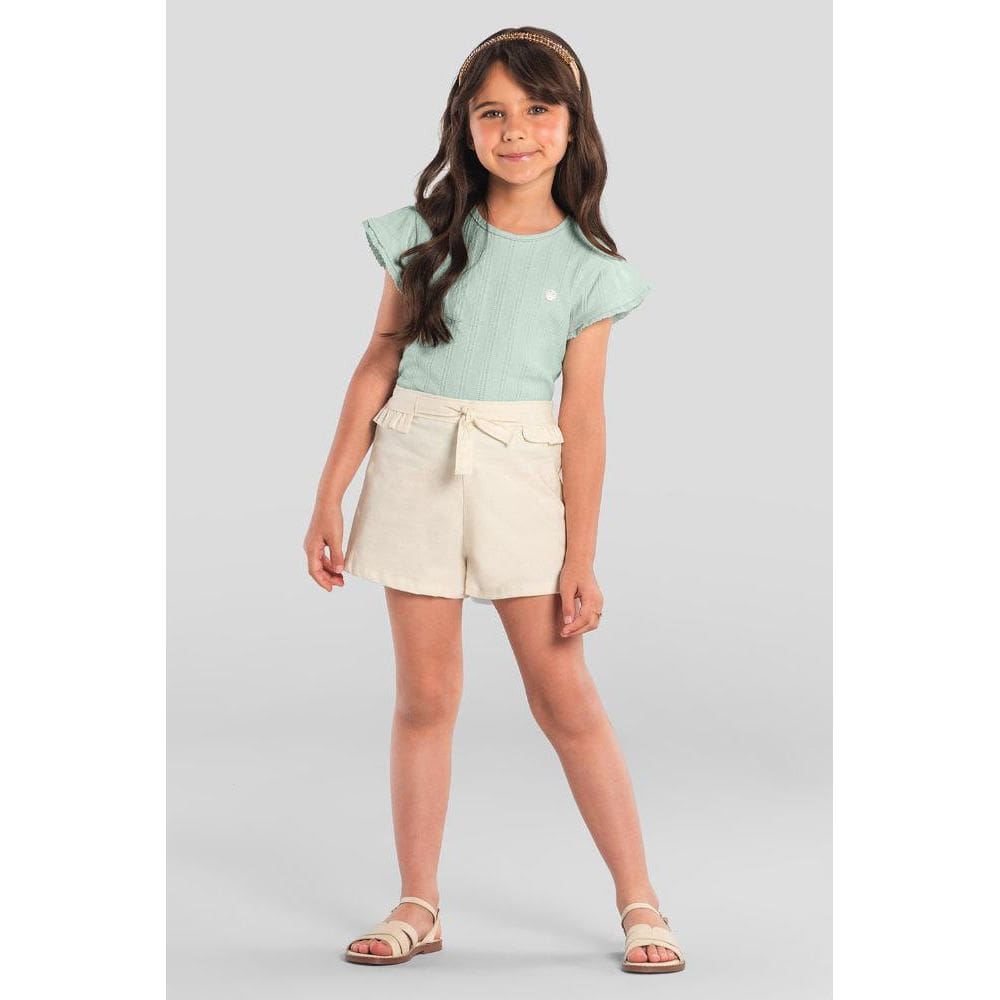 Blusa infantil menina em ribana Mundi