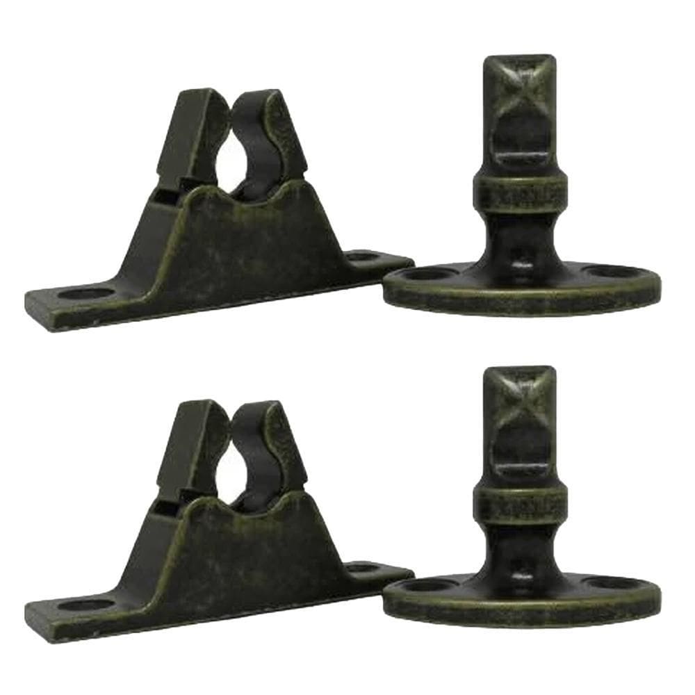Kit 2 Prendedor Trava Portas Universal De Chão Colonial Aço