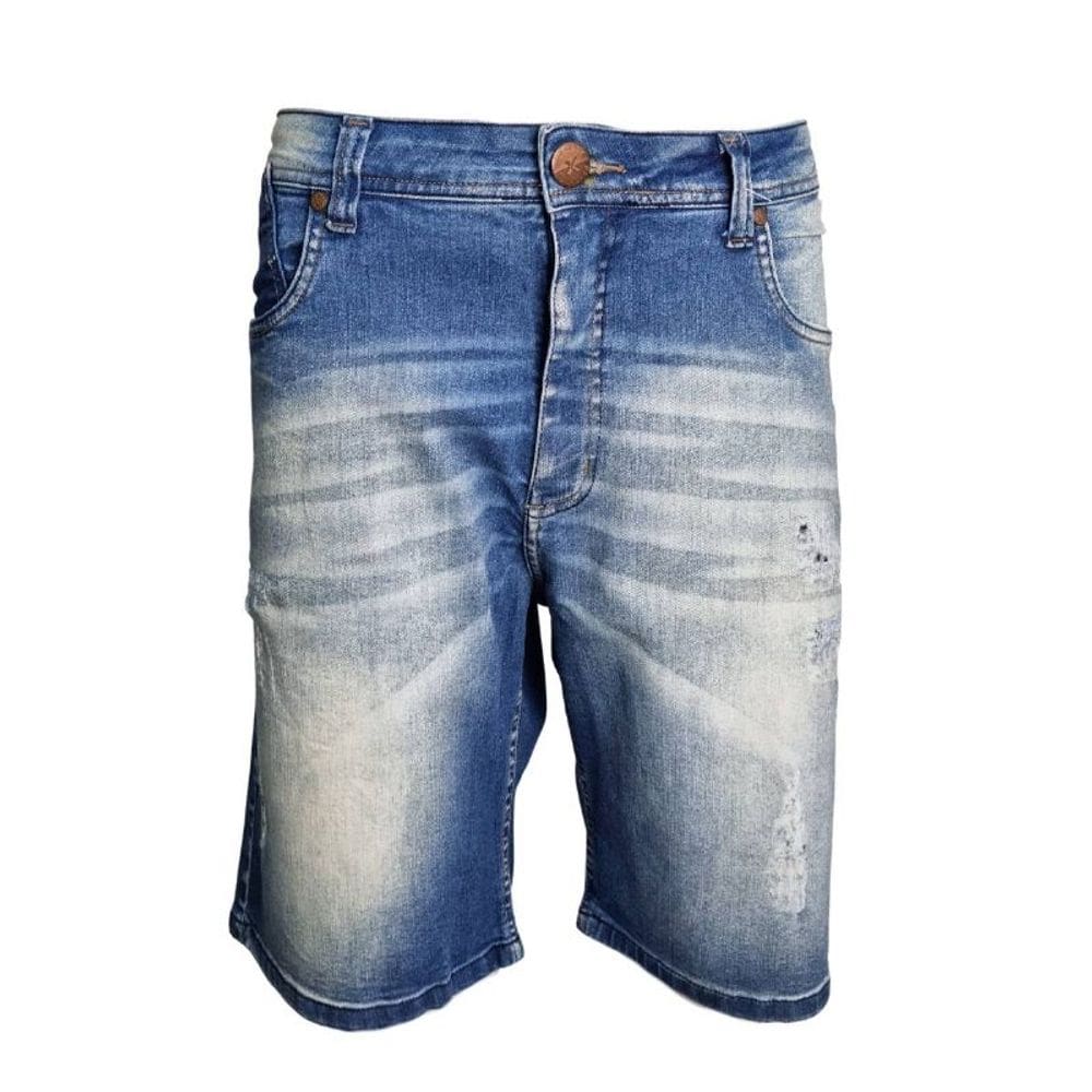 Bermuda Masculina Jeans Squadrão Plus Size