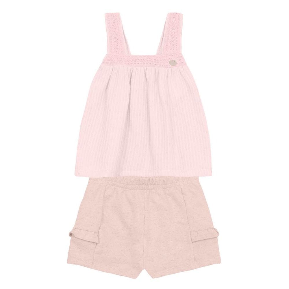 Conjunto infantil menina detalhado Mundi