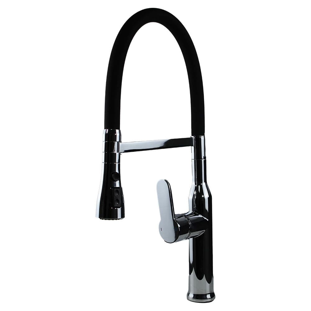 Misturador Monocomando Cozinha Bica Móvel com Ducha Duchamp Black Chrome - 00047