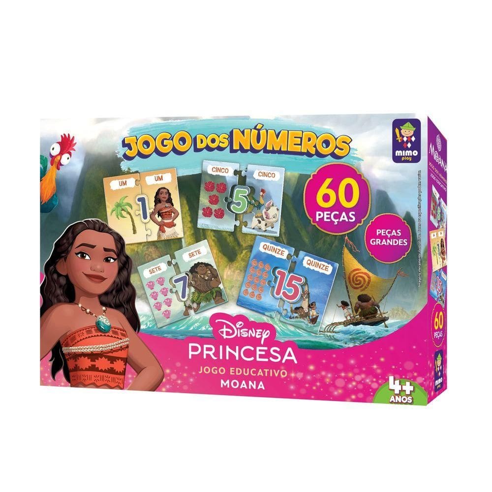 Jogo dos Números Moana - Mimo