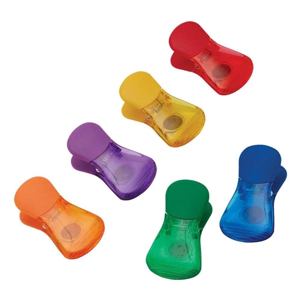 Kit de Prendedores Multiuso com Imã 6 Peças Colorido Quanhe