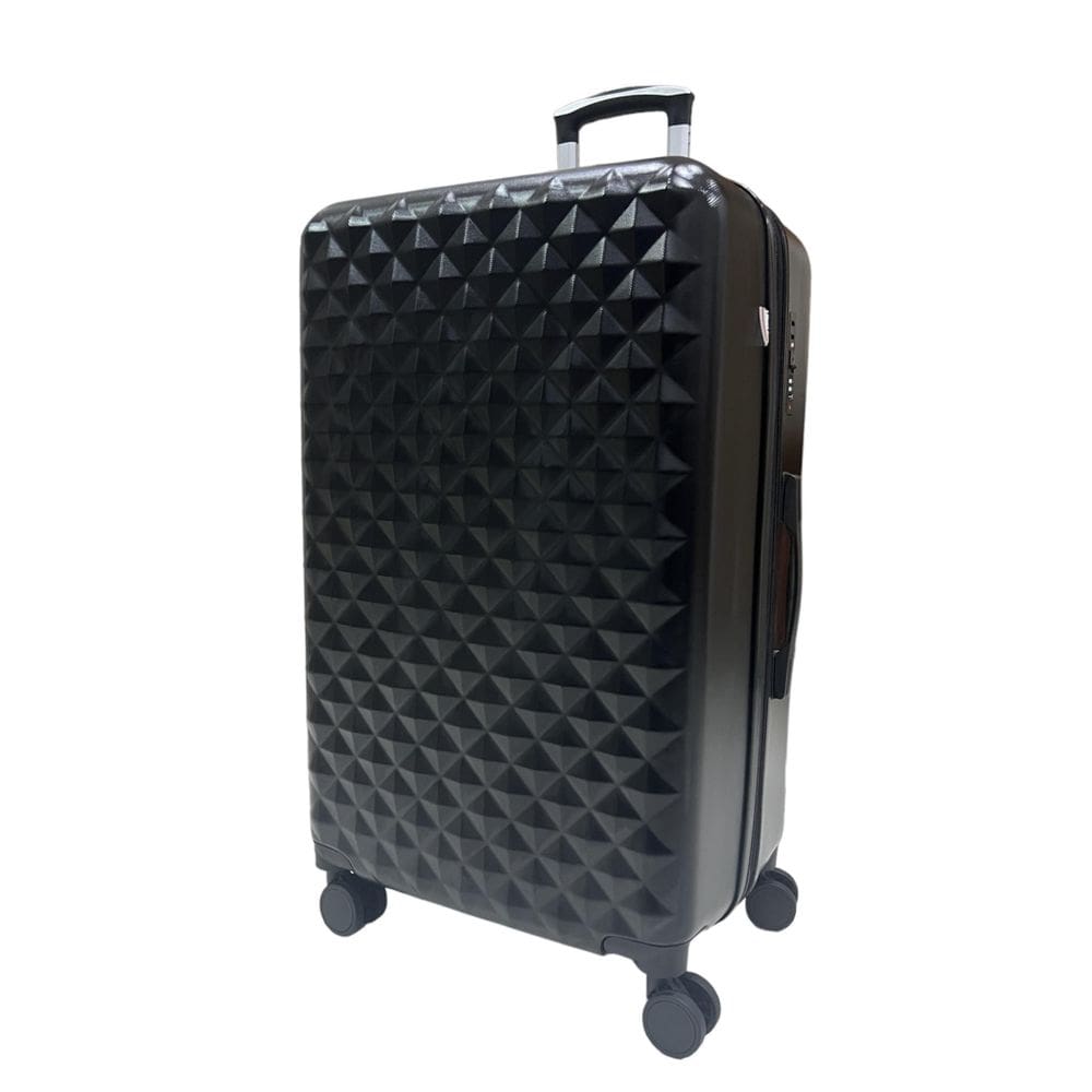 Mala Grande 35Kg Expansível Preta Diamond Ultra Leve