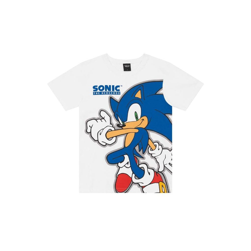 Camiseta infantil menino do Sonic Brandili