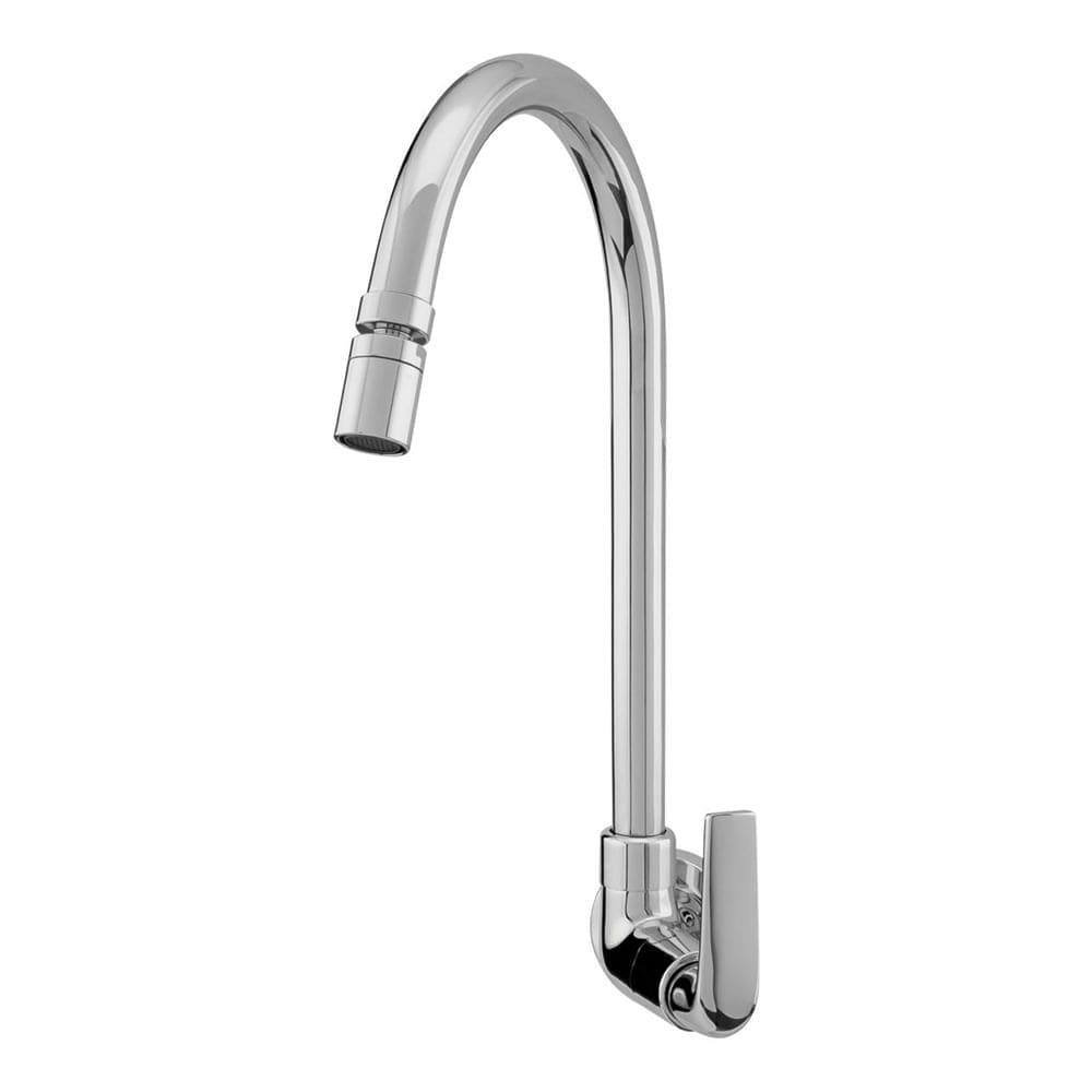 Torneira de Parede Cozinha Bica Móvel com Arejador Articulável Iris 1.1/2” Cromado (1168 C-42)