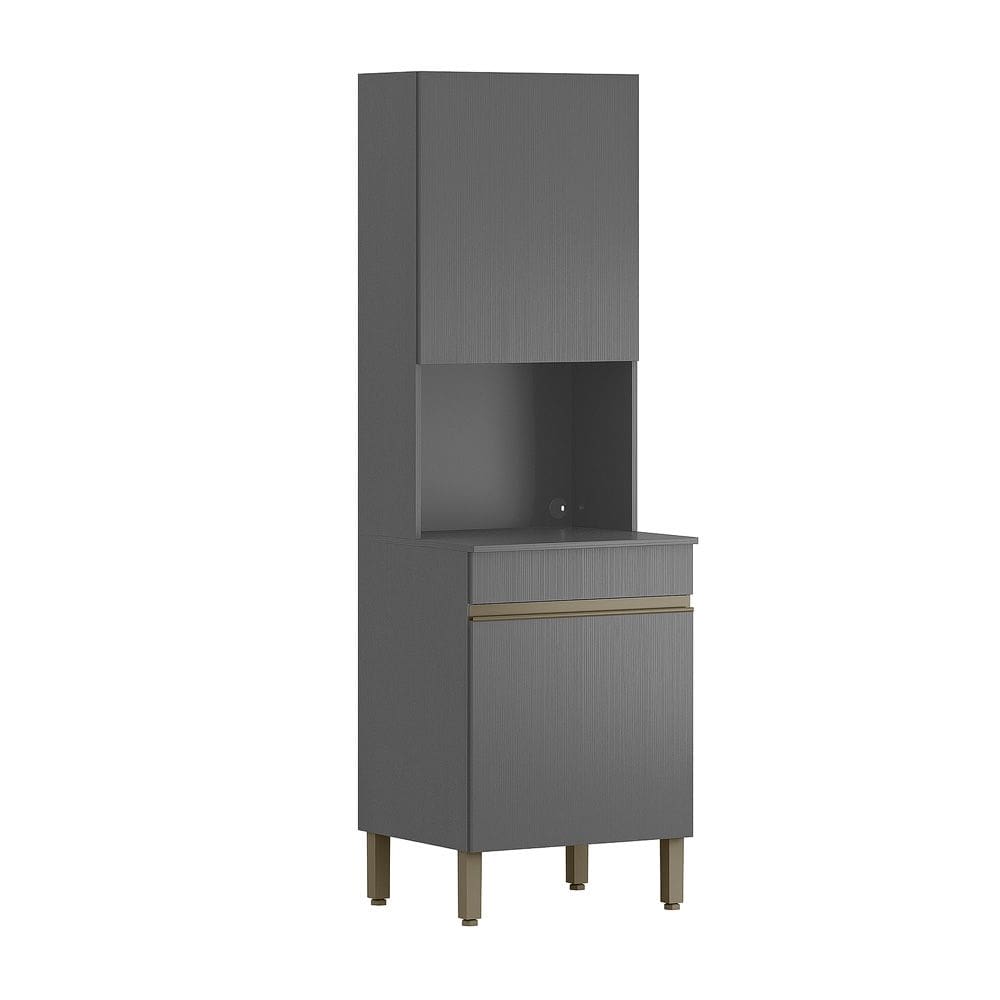 Paneleiro para Microondas 2 Portas Line Gris/Gris - SSX Multicoisas