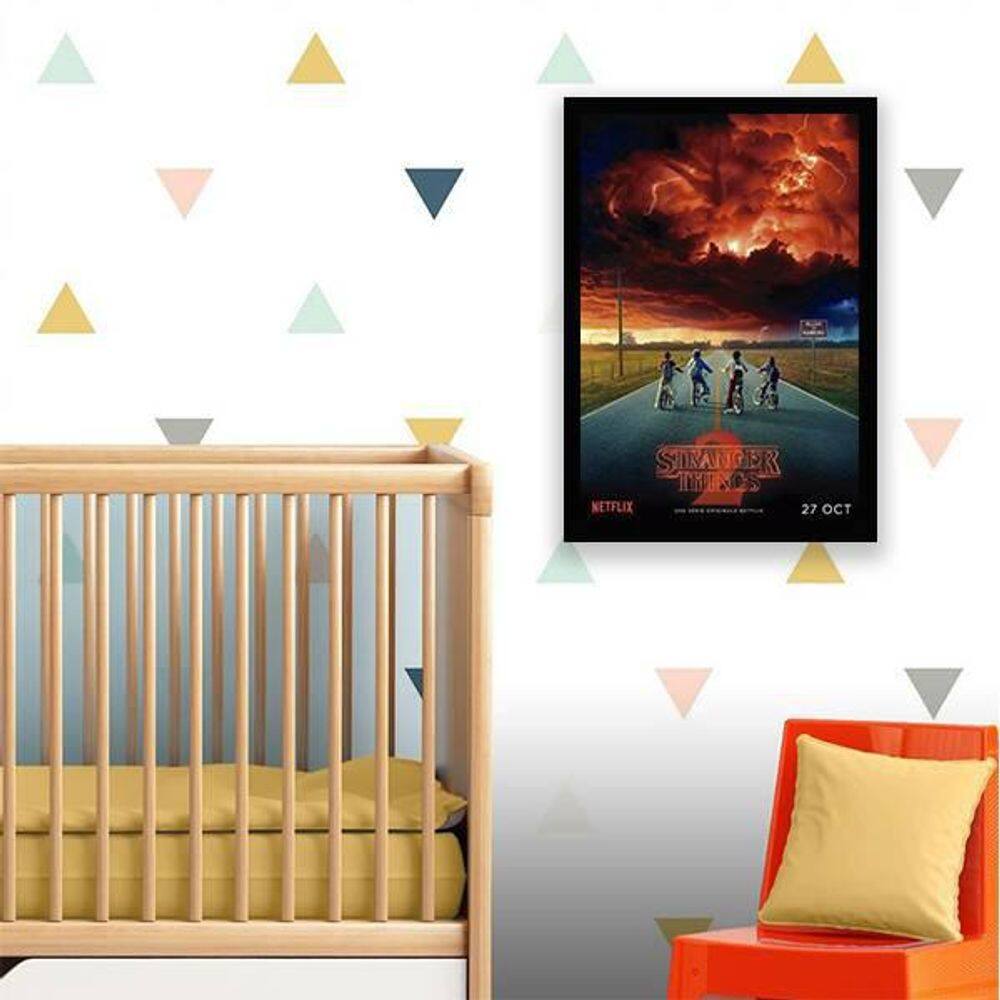 Quadro Decorativo Série Stranger Things 34x23Cm