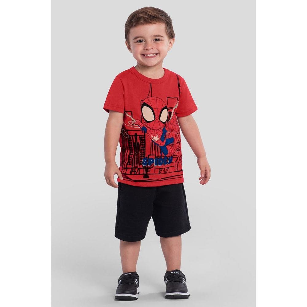 Camiseta infantil menino do Homem-Aranha Brandili