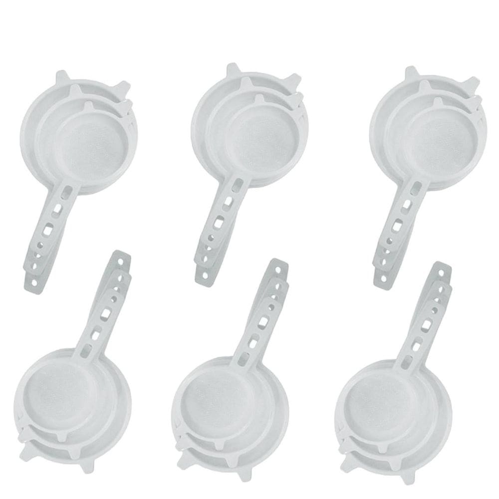 Kit 6 Peneiras Coador Plástico 3 Pecas P M G 1168 Ercaplast