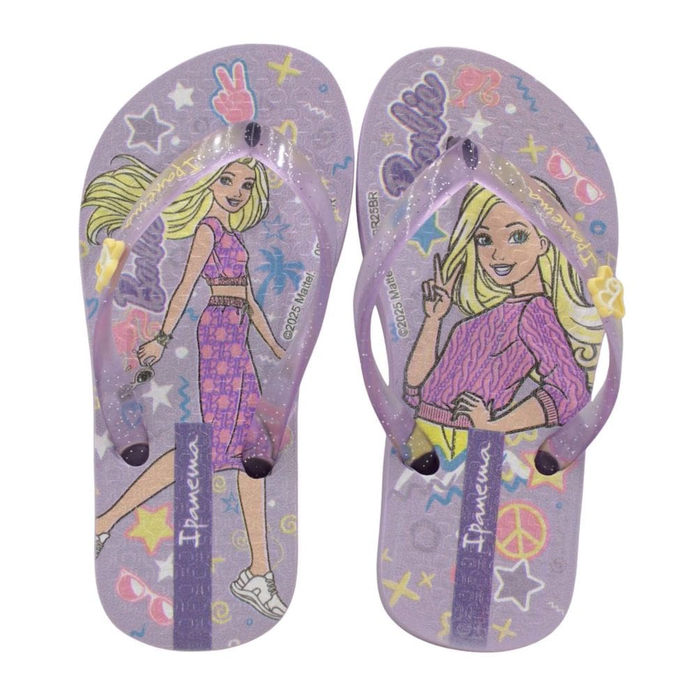 Chinelo Infantil Ipanema 27291 Barbie Meu Encanto Lilas/Glitter