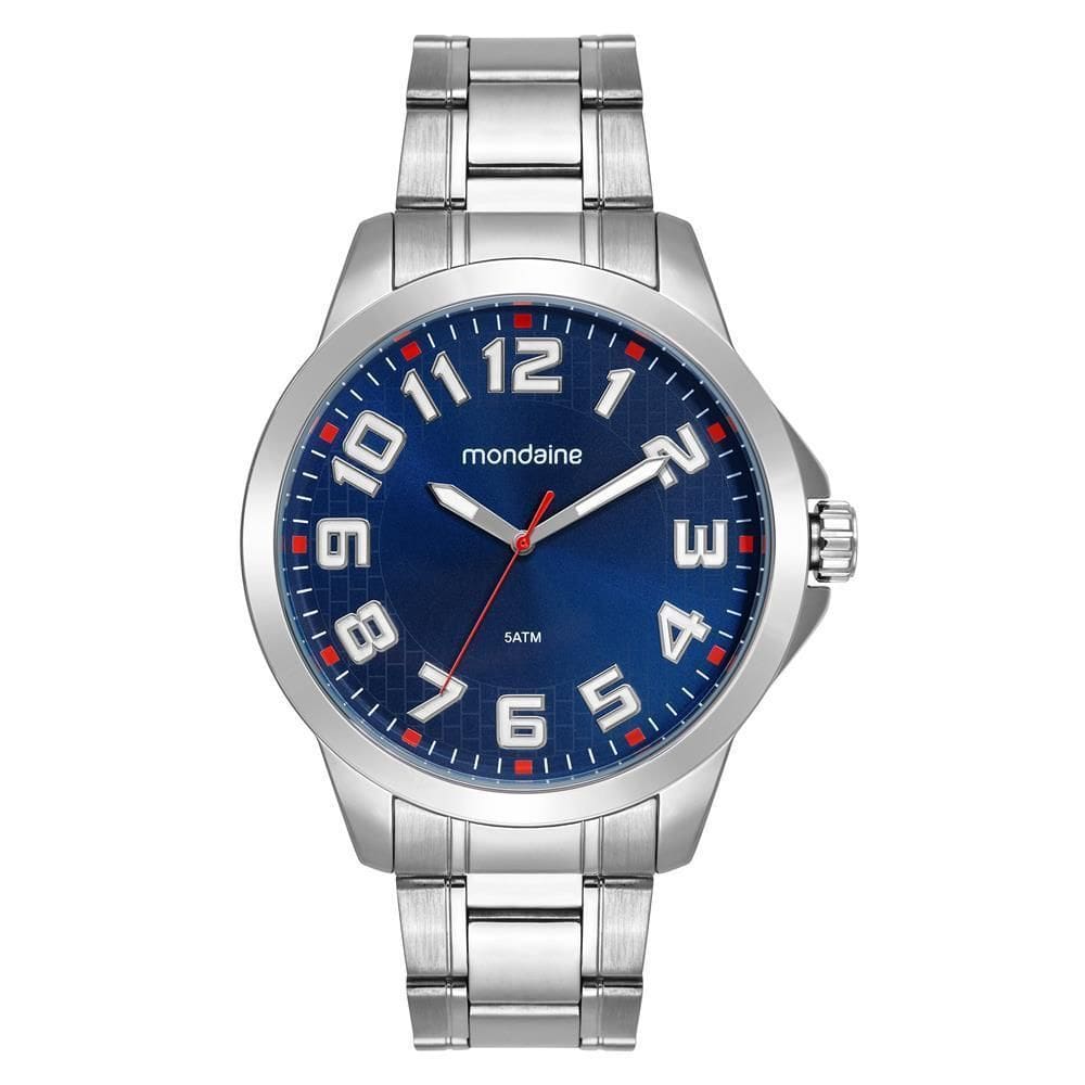 Relogio Mondaine Masculino Ref: 99678G0Mvne1 Casual Prateado