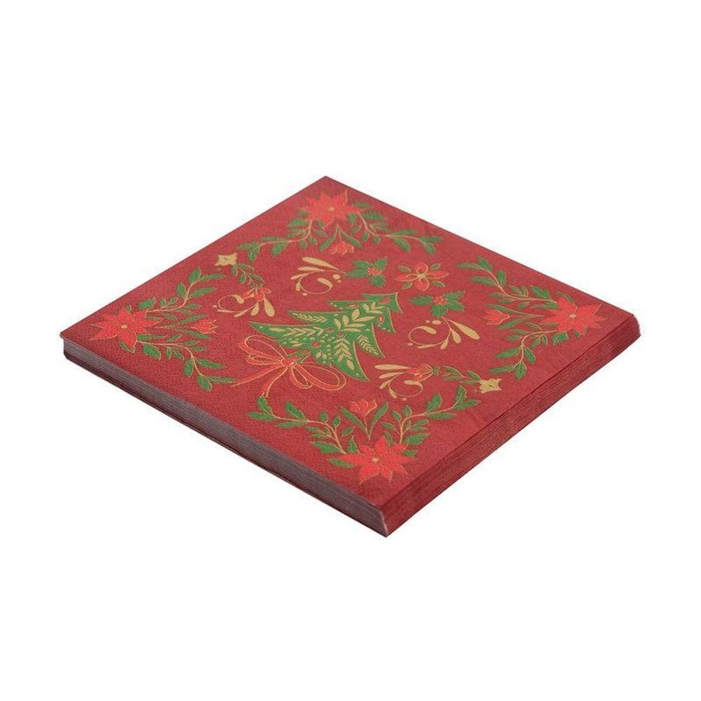 Guardanapo Descartavel Natal Folk 20Pcs Saz Home Style