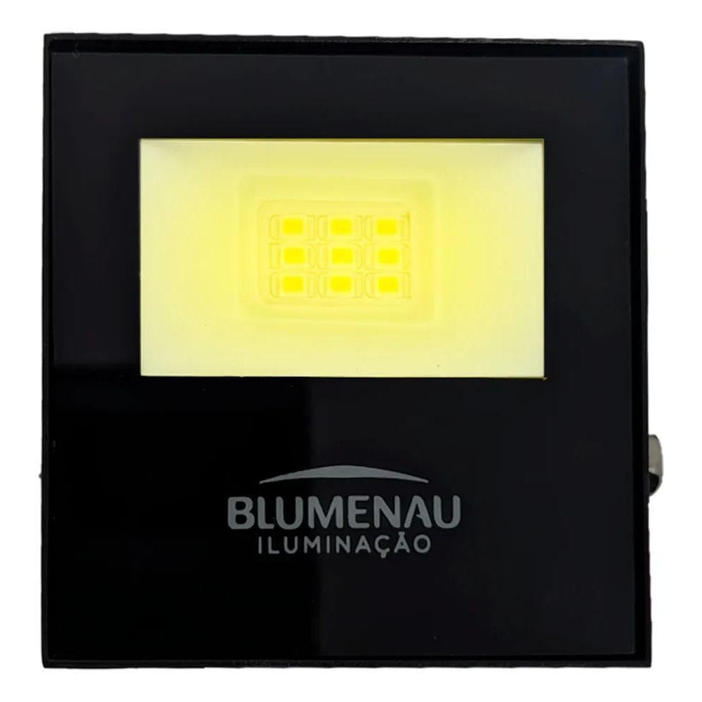 2X Refletor Led Luz Amarela 10W 3000K Branco Quente Decoraçã