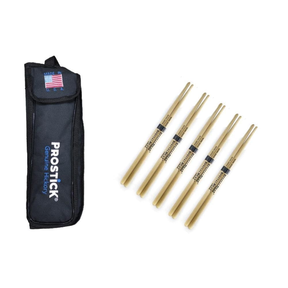 Kit 5 Baquetas Prostick Specialbeat 770-7A Series M + Bag