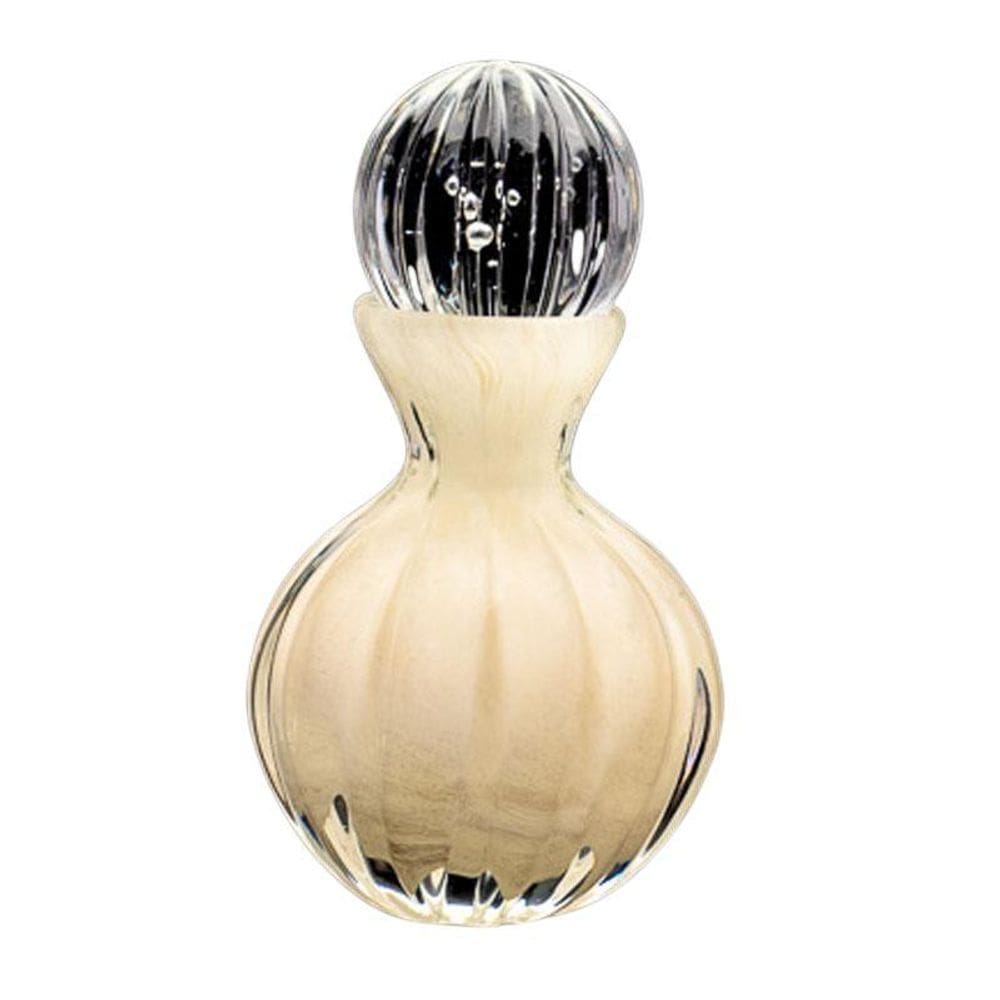 Garrafa Em Cristal Murano Pérola - São Marcos 17Cm