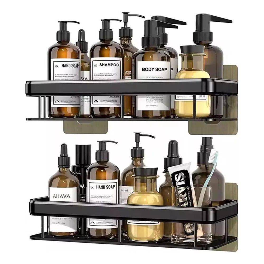 Kit 2 Suporte Duplo Porta Shampoo Sabonete Box Parede Banhei