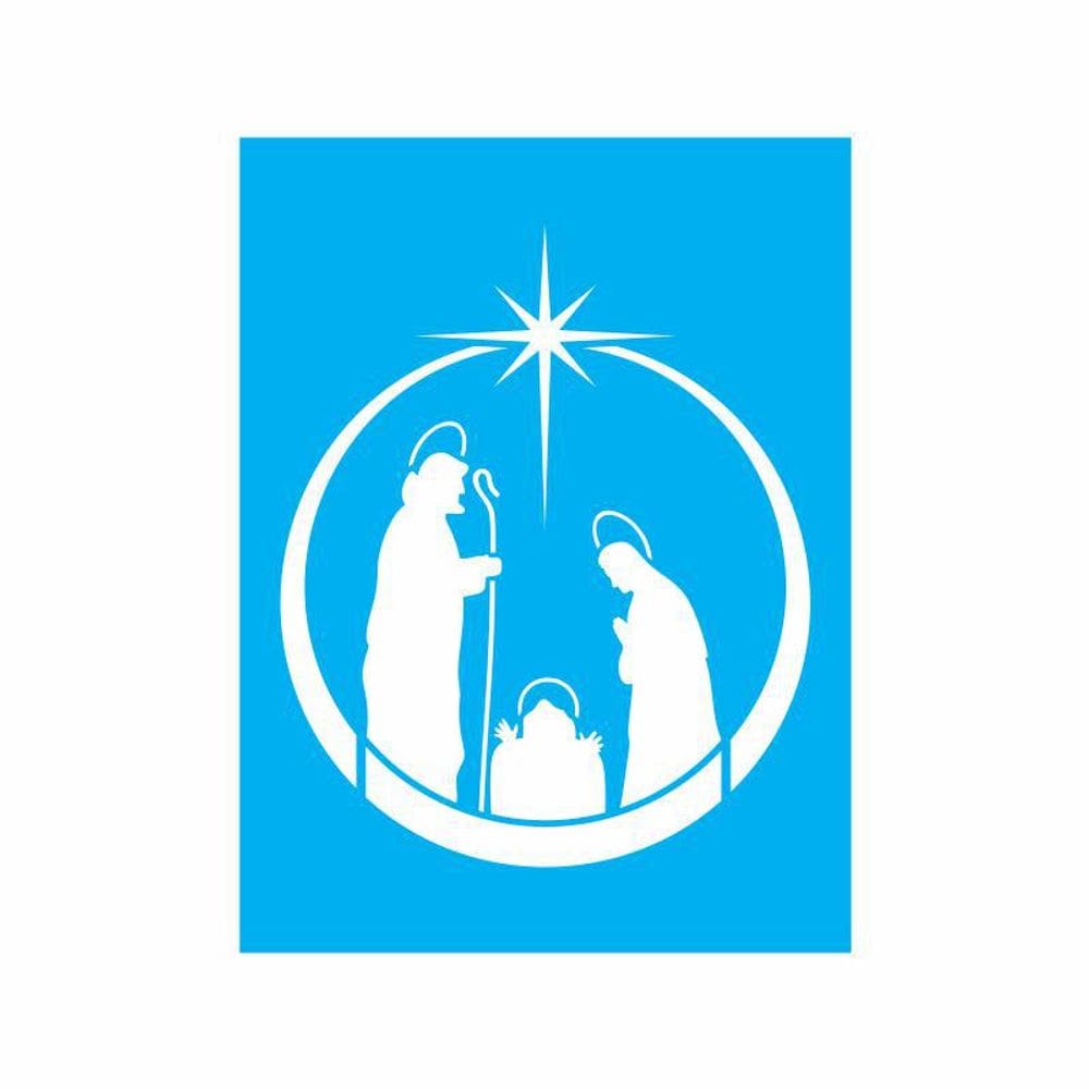 Stencil Tamako Menino Jesus - 15X20Cm - Ref 8999