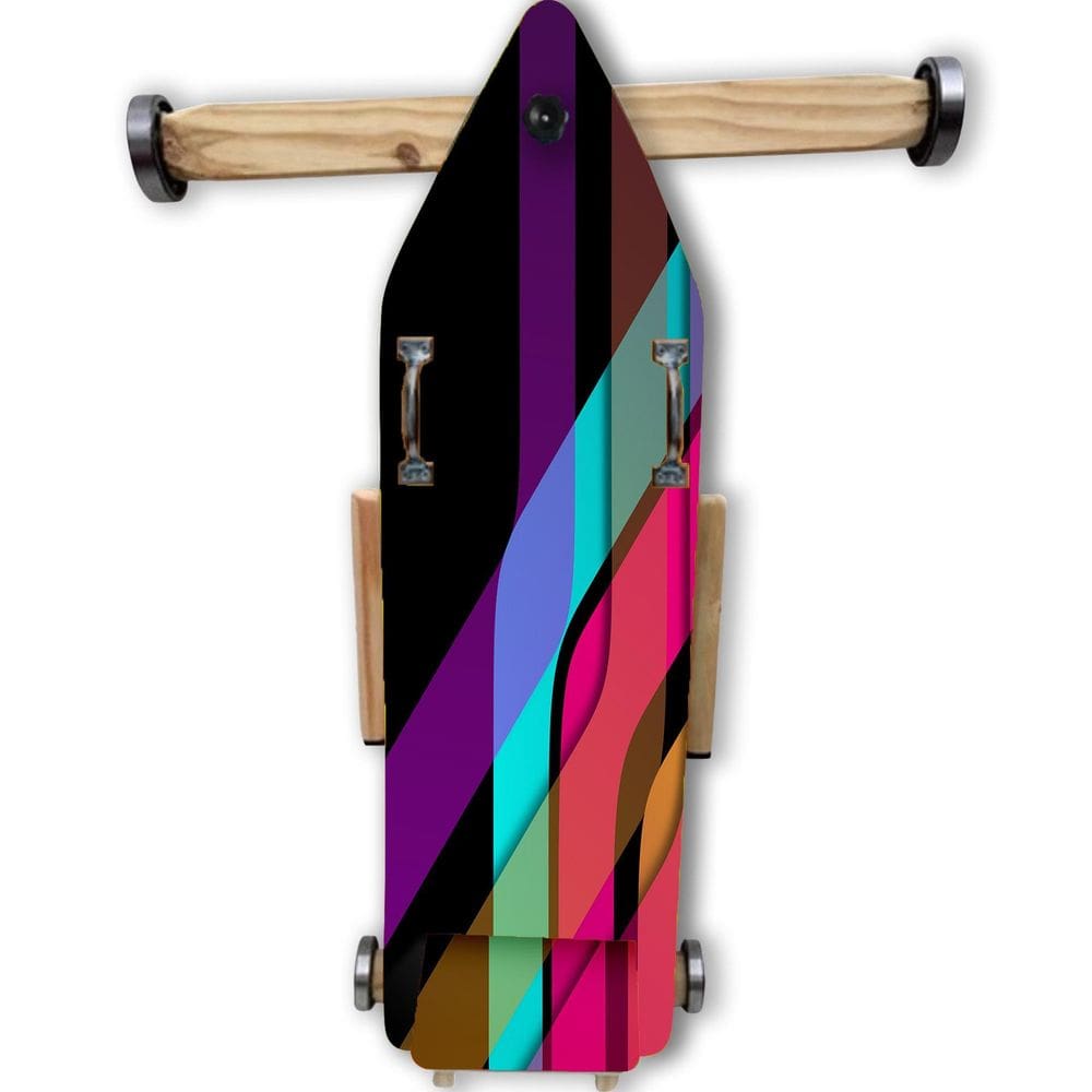 Carrinho De Rolimã Vintage Madeira Brinquedo Abstrato 04