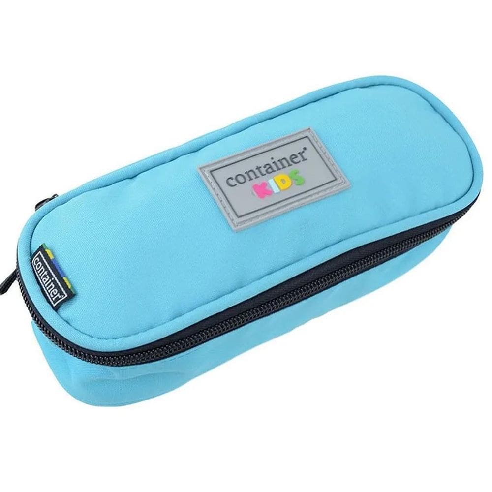 Estojo Escolar Azul Soft Luxo Com 01 Divisória Dermiwil