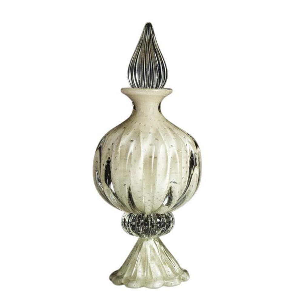 Garrafa Com Base Em Cristal Pérola - São Marcos 45Cm